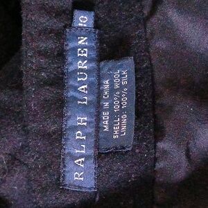 Ralph Lauren Size 10 100% Wool Floor Length Skirt. Lining Is 100% Silk
